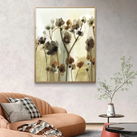 Floral Symphony Painting on cotton canvas, signed fine art print with framing options for home and office décor