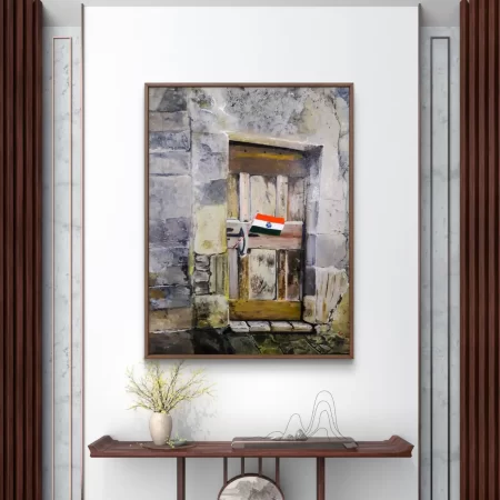 Forgotten Heroes painting – contemporary acrylic artwork on cotton canvas by S.H. Sumbul