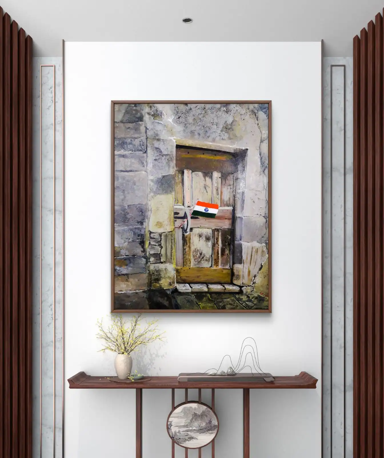 Forgotten Heroes painting – contemporary acrylic artwork on cotton canvas by S.H. Sumbul