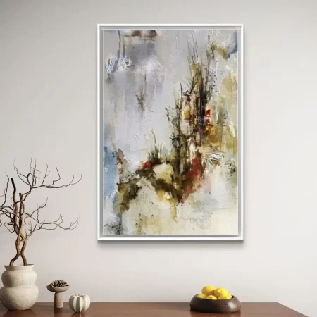 Nature’s Trace Painting – Abstract Contemporary Wall Art Print on Canvas