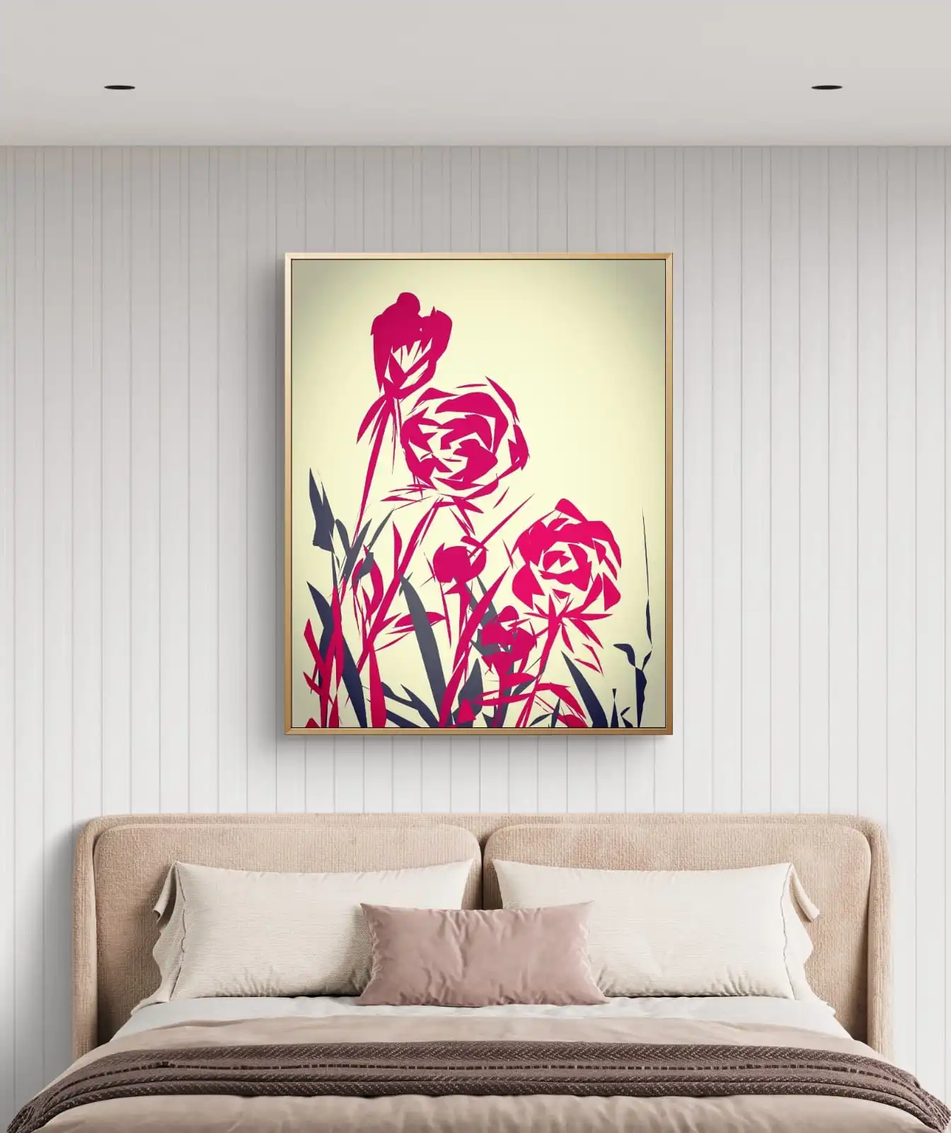 Pink Roses Canvas Print – elegant floral wall art décor