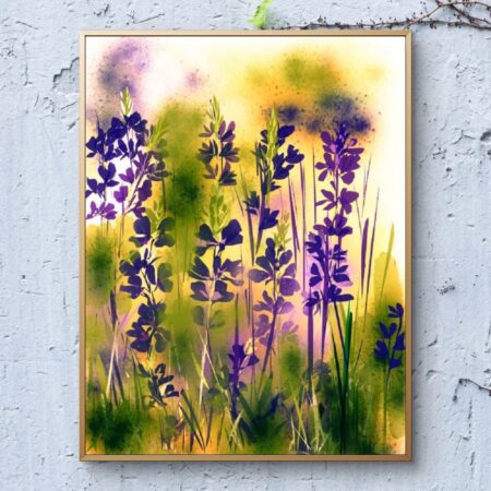 Eternal Lavender Fields fine art canvas print signed by artist