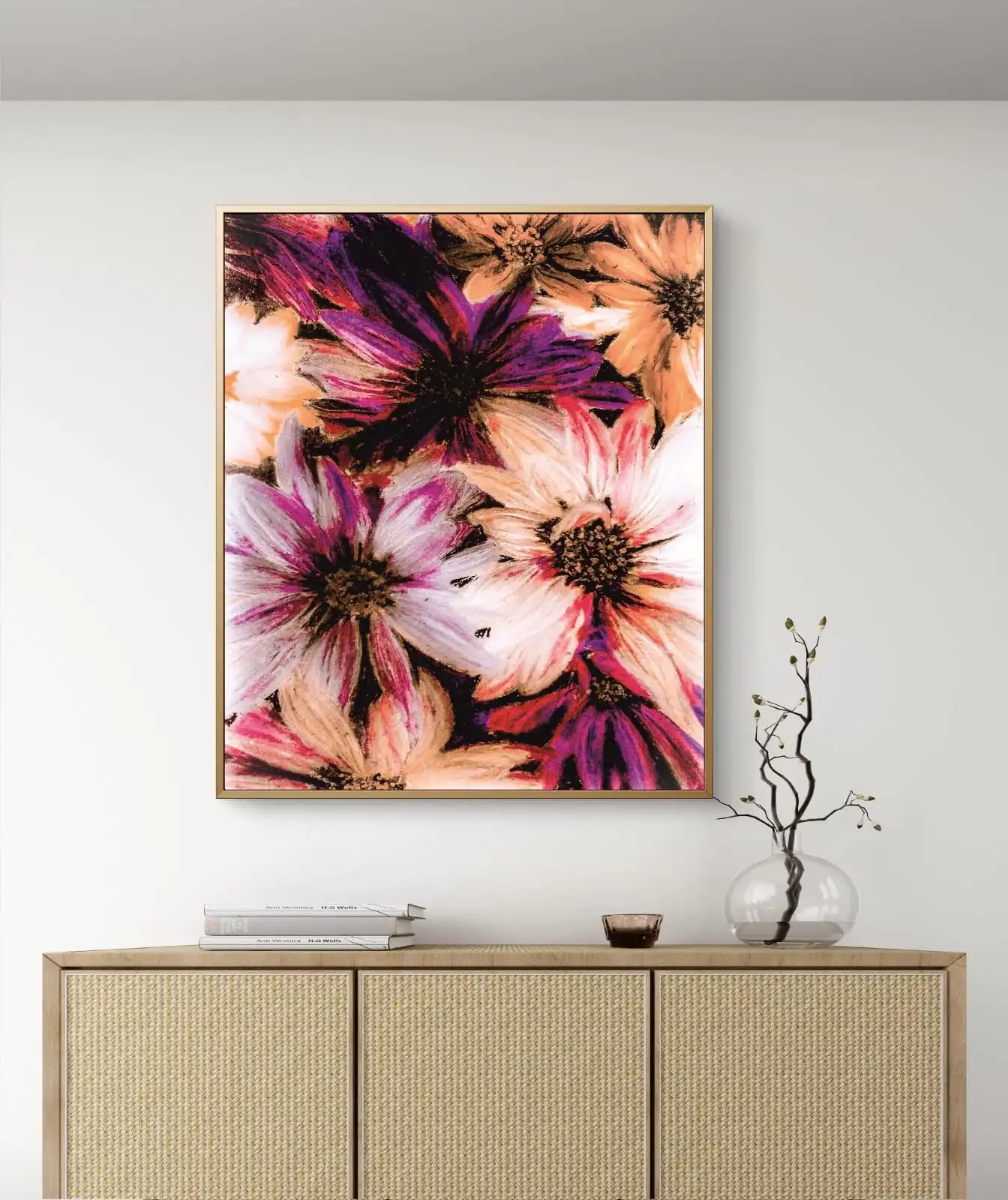 Floral Symphony Art Print for home & office decor