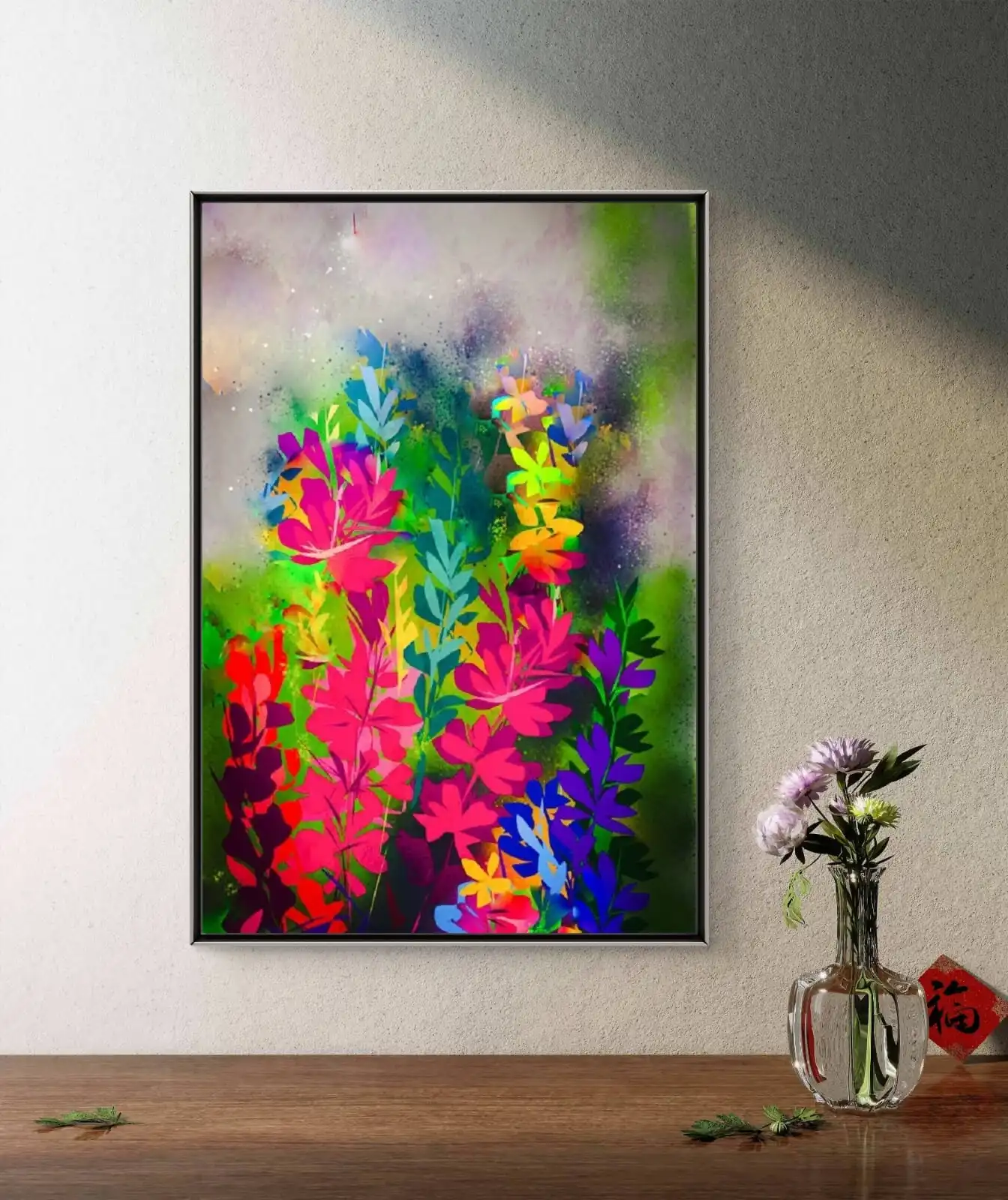 Prism Petals Art Print on Cotton Canvas Signed by Artist