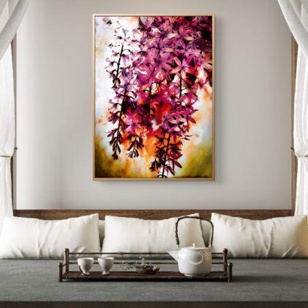 Petals in Peace Canvas Painting – Floral Wall Art by SHSWorks