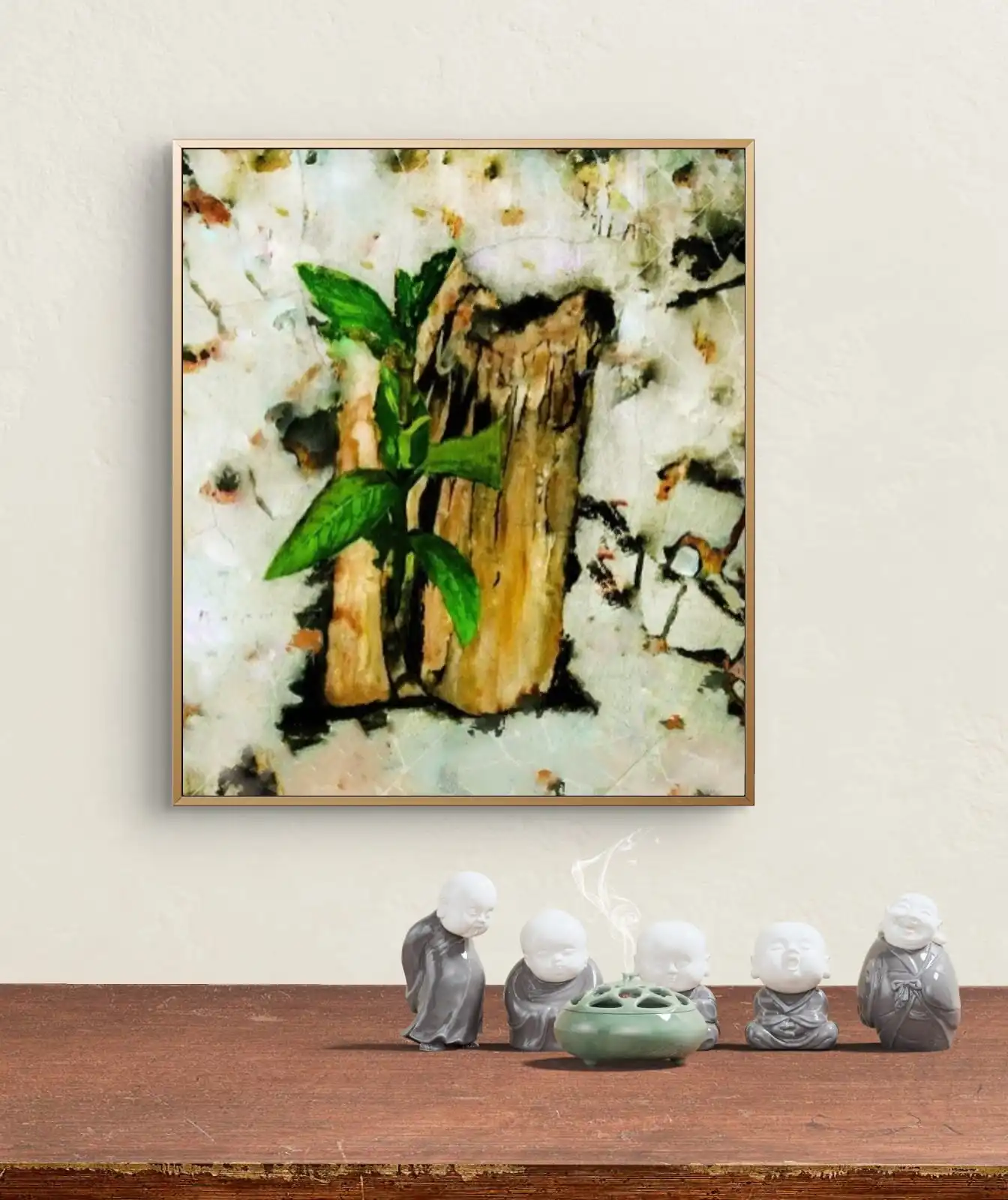 Self Belief Acrylic Painting – Contemporary Fine Art Print on Cotton Canvas, Signed by Artist