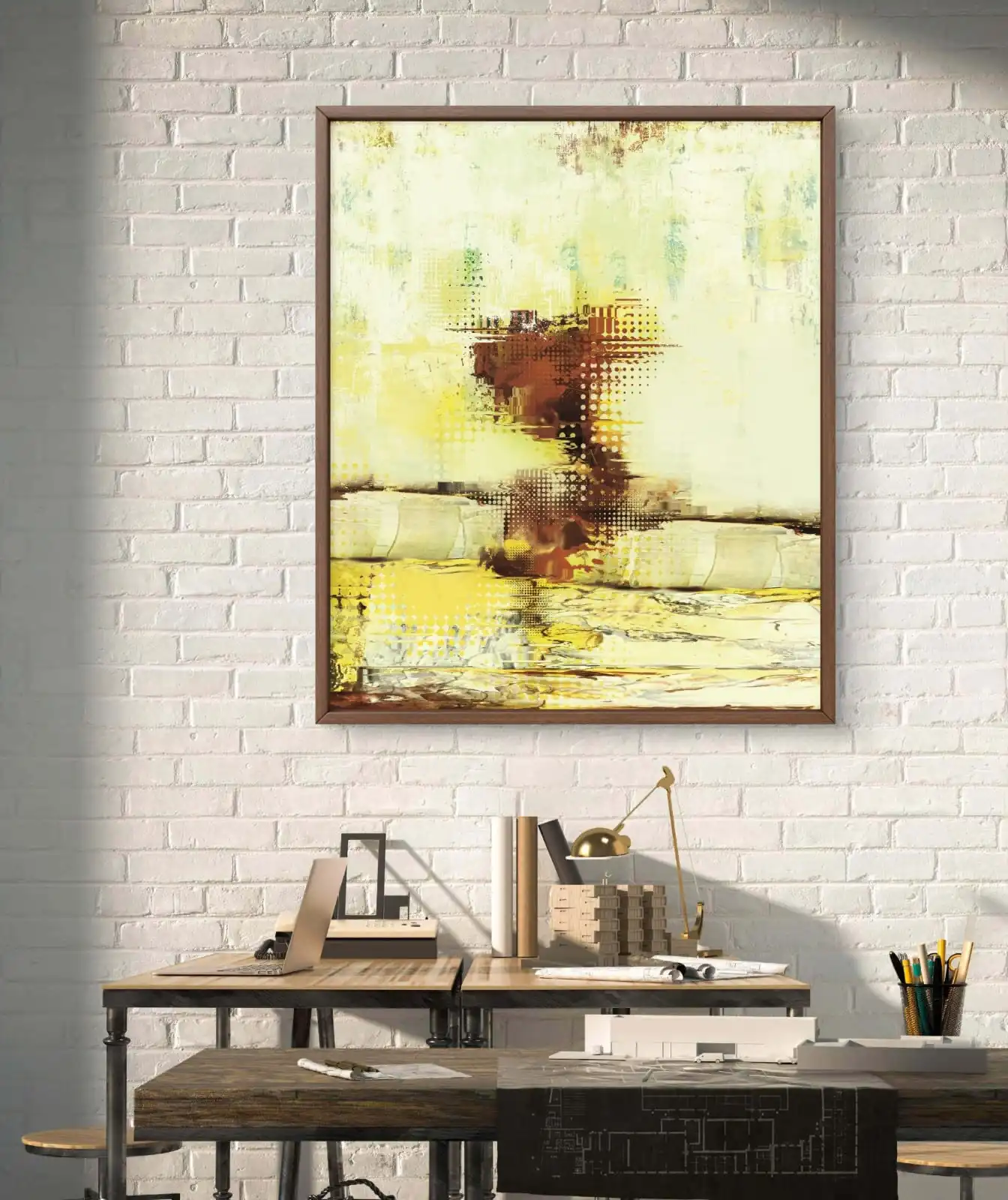 Awakening Ground abstract painting fine art print on canvas